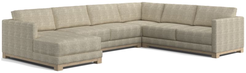 Gather Wood Base 4-Piece U-Shaped Sectional - image 0 of 7