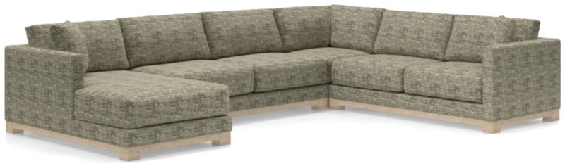 Gather Wood Base 4-Piece U-Shaped Sectional - image 0 of 10