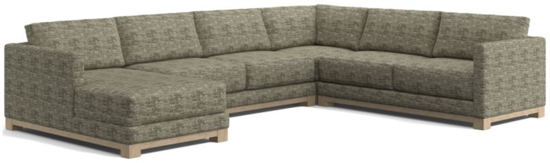 Gather Wood Base 4-Piece U-Shaped Sectional - image 0 of 7