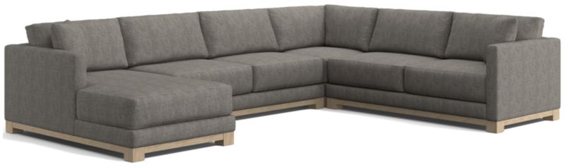 Gather Wood Base 4-Piece U-Shaped Sectional - image 0 of 10