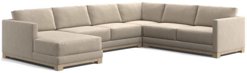 Gather Wood Base 4-Piece U-Shaped Sectional - image 0 of 7