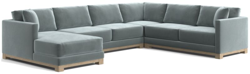 Gather Wood Base 4-Piece U-Shaped Sectional - image 0 of 10