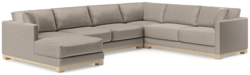 Gather Wood Base 4-Piece U-Shaped Sectional - image 0 of 10