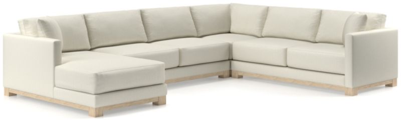 Gather Wood Base 4-Piece U-Shaped Sectional - image 0 of 10