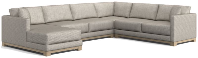 Gather Wood Base 4-Piece U-Shaped Sectional - image 0 of 10