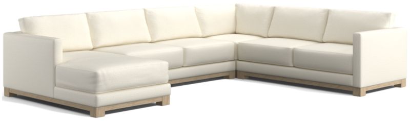 Gather Wood Base 4-Piece U-Shaped Sectional - image 0 of 7