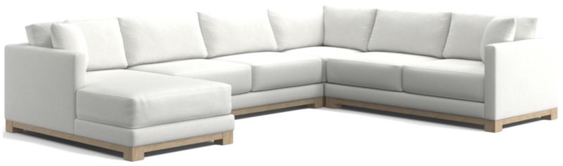 Gather Wood Base 4-Piece U-Shaped Sectional - image 0 of 10