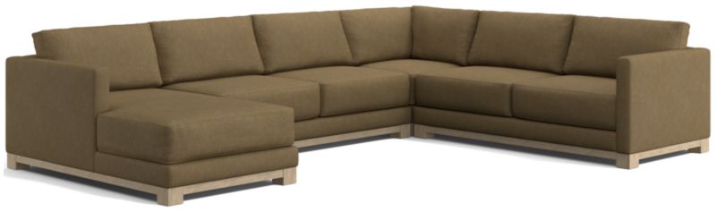 Gather Wood Base 4-Piece U-Shaped Sectional - image 0 of 9