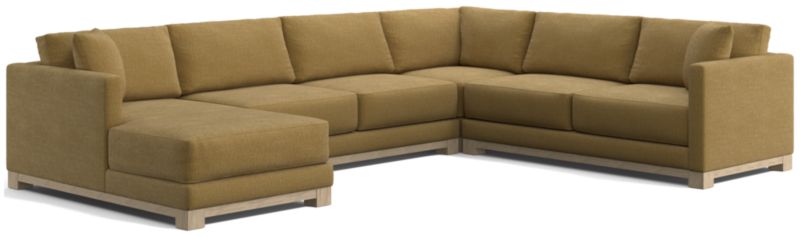 Gather Wood Base 4-Piece U-Shaped Sectional - image 0 of 13