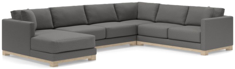 Gather Wood Base 4-Piece U-Shaped Sectional - image 0 of 10