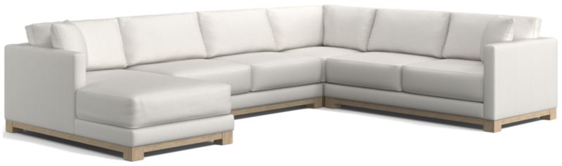 Gather Wood Base 4-Piece U-Shaped Sectional - image 0 of 10