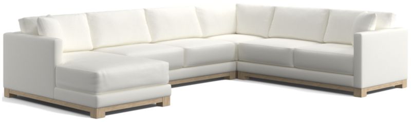 Gather Wood Base 4-Piece U-Shaped Sectional - image 0 of 10