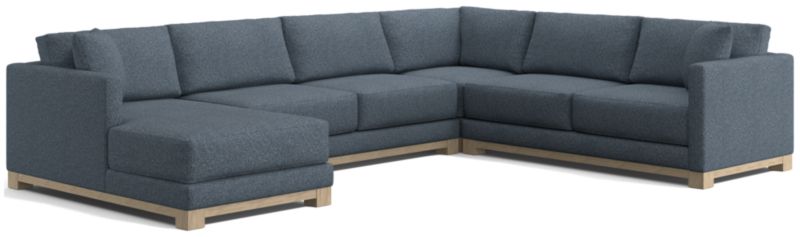 Gather Wood Base 4-Piece U-Shaped Sectional - image 0 of 10