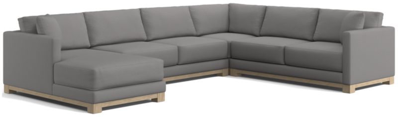 Gather Wood Base 4-Piece U-Shaped Sectional - image 0 of 10