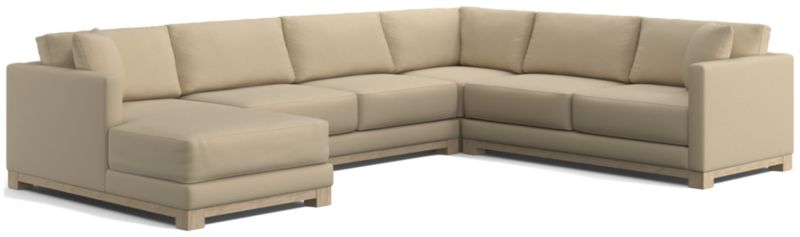 Gather Wood Base 4-Piece U-Shaped Sectional - image 0 of 10