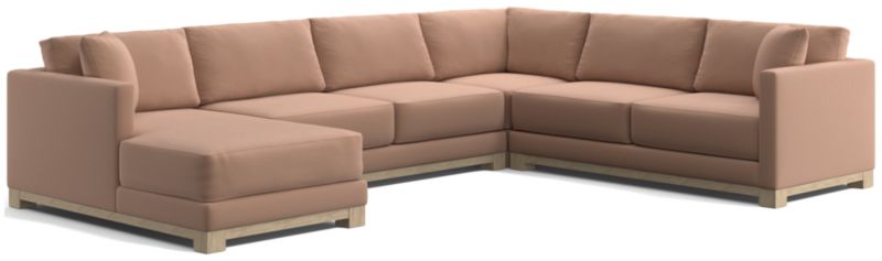 Gather Wood Base 4-Piece U-Shaped Sectional - image 0 of 13