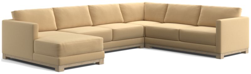 Gather Wood Base 4-Piece U-Shaped Sectional - image 0 of 9