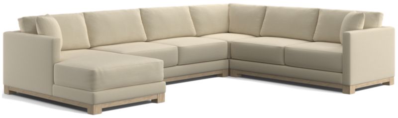 Gather Wood Base 4-Piece U-Shaped Sectional - image 0 of 10