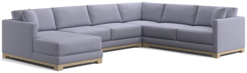 Gather Wood Base 4-Piece U-Shaped Sectional - image 0 of 10