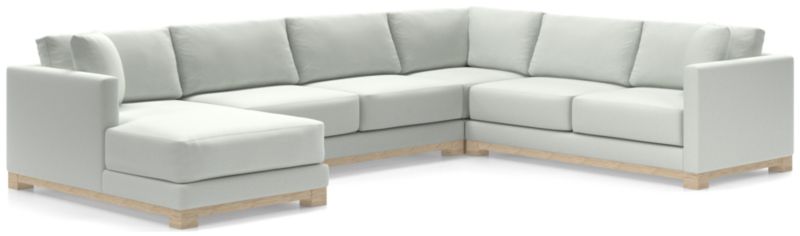 Gather Wood Base 4-Piece U-Shaped Sectional - image 0 of 10