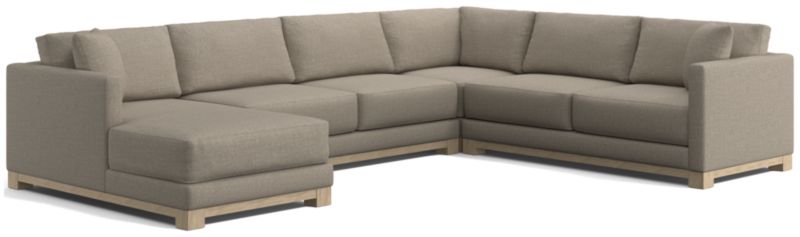 Gather Wood Base 4-Piece U-Shaped Sectional - image 0 of 10