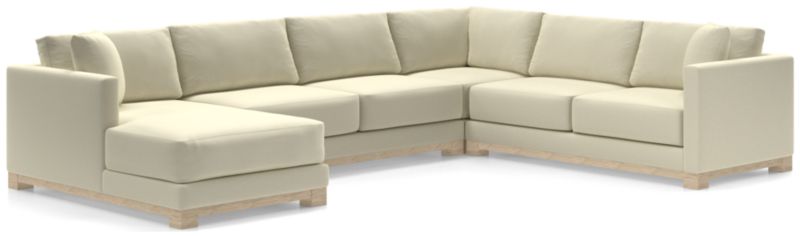 Gather Wood Base 4-Piece U-Shaped Sectional - image 0 of 10