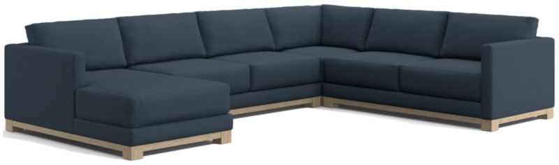 Gather Wood Base 4-Piece U-Shaped Sectional - image 0 of 7