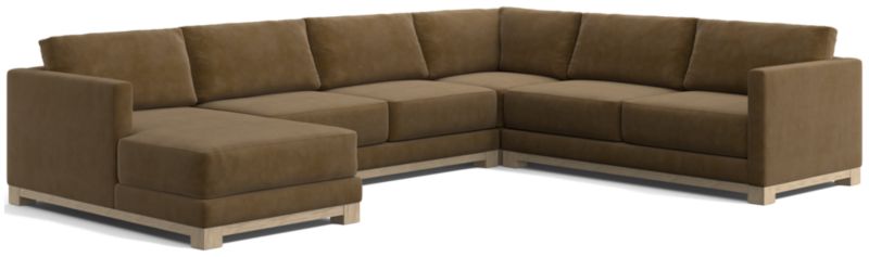 Gather Wood Base 4-Piece U-Shaped Sectional - image 0 of 7