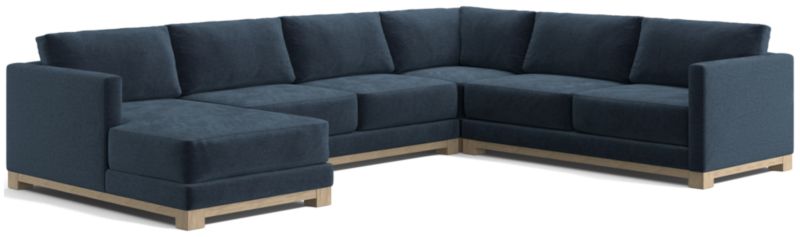 Gather Wood Base 4-Piece U-Shaped Sectional - image 0 of 7