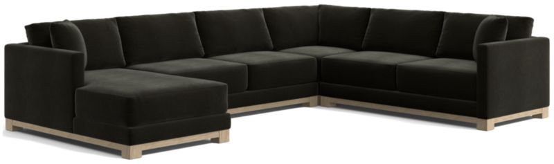 Gather Wood Base 4-Piece U-Shaped Sectional - image 0 of 10