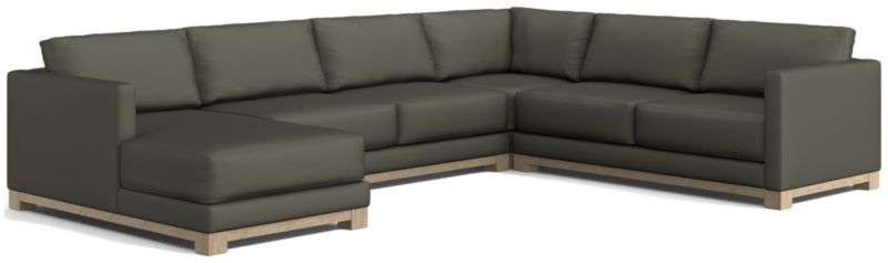 Gather Wood Base 4-Piece U-Shaped Sectional - image 0 of 7