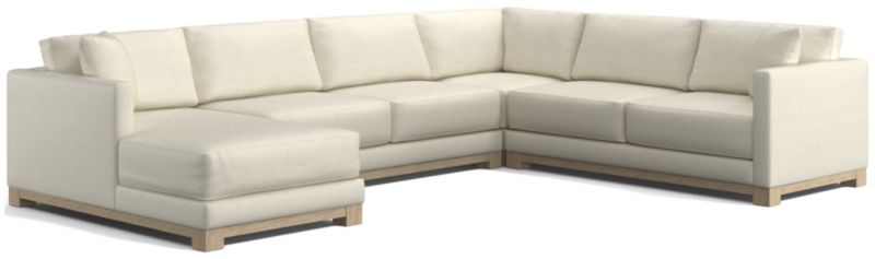 Gather Wood Base 4-Piece U-Shaped Sectional - image 0 of 10