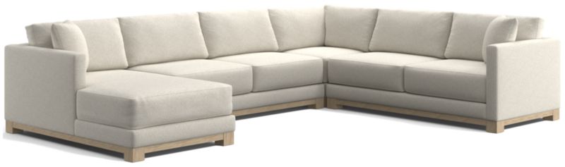 Gather Wood Base 4-Piece U-Shaped Sectional - image 0 of 10