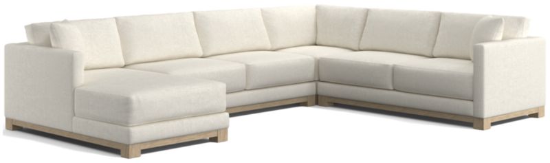 Gather Wood Base 4-Piece U-Shaped Sectional - image 0 of 10