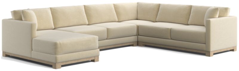 Gather Wood Base 4-Piece U-Shaped Sectional - image 0 of 10