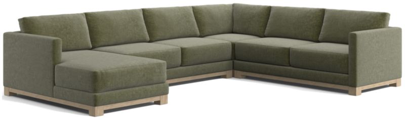 Gather Wood Base 4-Piece U-Shaped Sectional - image 0 of 7