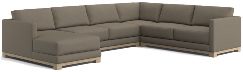 Gather Wood Base 4-Piece U-Shaped Sectional - image 0 of 7