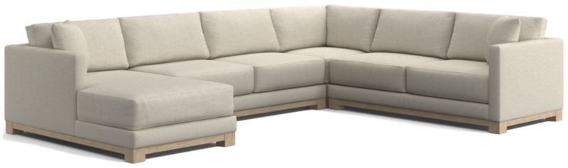 Gather Wood Base 4-Piece U-Shaped Sectional - image 0 of 10