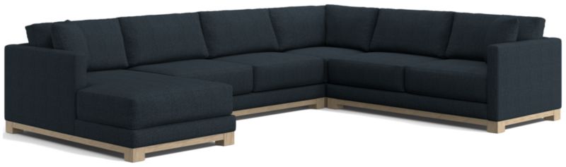 Gather Wood Base 4-Piece U-Shaped Sectional - image 0 of 10