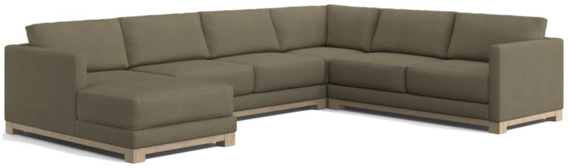 Gather Wood Base 4-Piece U-Shaped Sectional - image 0 of 7