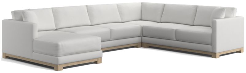 Gather Wood Base 4-Piece U-Shaped Sectional - image 0 of 10