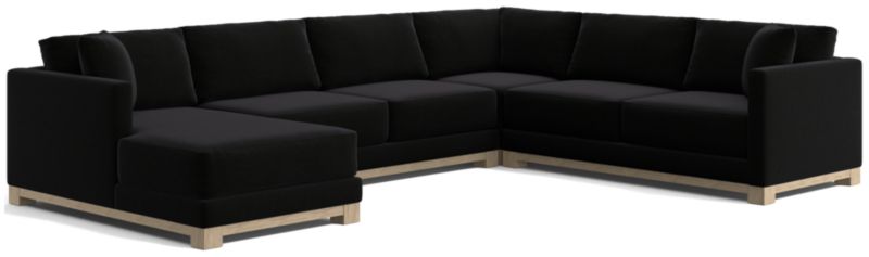 Gather Wood Base 4-Piece U-Shaped Sectional - image 0 of 10