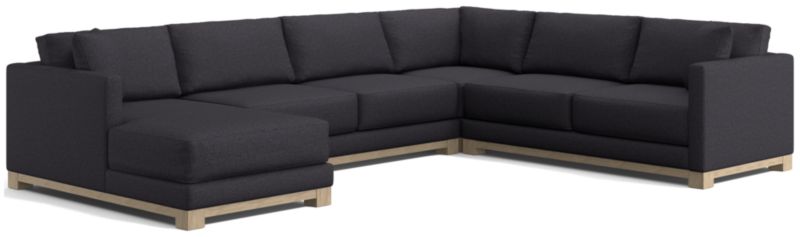 Gather Wood Base 4-Piece U-Shaped Sectional - image 0 of 10