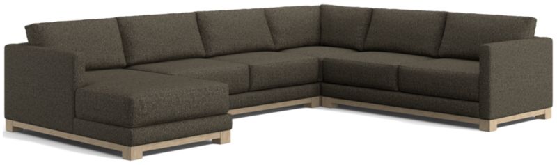 Gather Wood Base 4-Piece U-Shaped Sectional - image 0 of 7