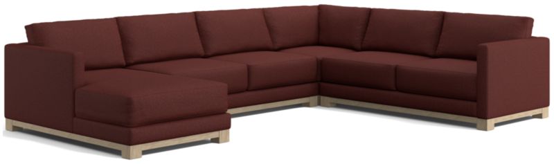 Gather Wood Base 4-Piece U-Shaped Sectional - image 0 of 9