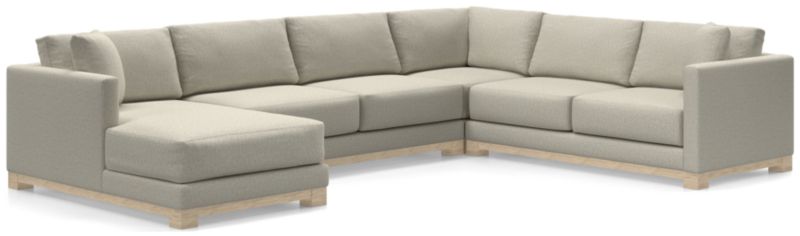 Gather Wood Base 4-Piece U-Shaped Sectional - image 0 of 10