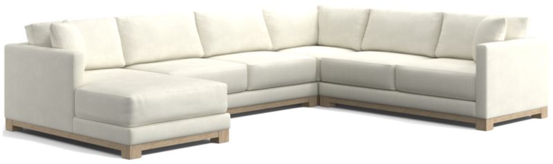 Gather Wood Base 4-Piece U-Shaped Sectional - image 0 of 10