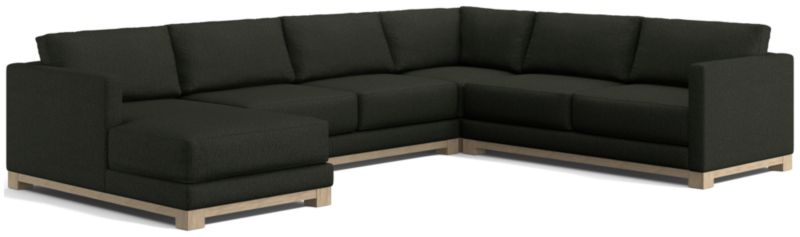 Gather Wood Base 4-Piece U-Shaped Sectional - image 0 of 9