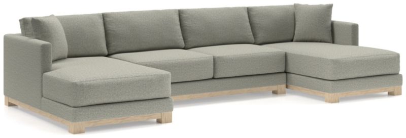 Gather Wood Base 3-Piece U-Shaped Sectional - image 0 of 9