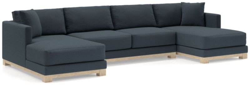 Gather Wood Base 3-Piece U-Shaped Sectional - image 0 of 9